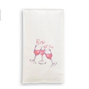 NEW French Graffiti Dish Towel - Rose All Day
